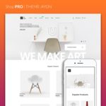 Template/Theme/Design für den Onlineshop Pro zum Beispiel für Möbel, Pflanzen oder Dekoration